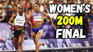 Gabby Thomas vs Julien Alfred Womens 200m FINAL II 2024 Olympic Games Paris 2024 [upl. by Nesta]