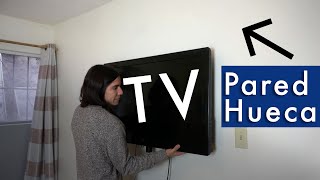 Cómo instalar TV en Muro hueco [upl. by Leasi]