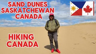 EXPLORING SAND DUNES SASKATCHEWAN CANADA  HIKING SA DISYERTO  BLUE DIAMOND CANADA [upl. by Thilda]