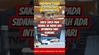 Ternyata Saksi Saksi Pada Sidang Ini Sudah Ada Intimidasi Dari Kemenag [upl. by Ofelia264]