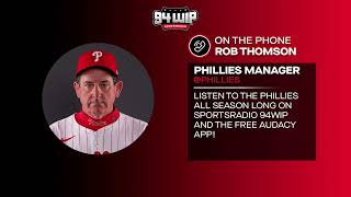 Rob Thomson Previews Phillies Playoff Rotation And Lineup From The Red October Rally [upl. by Hilarius]