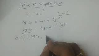 Fitting of Gompertz Curve  BSc Statistics [upl. by Eidnyl669]