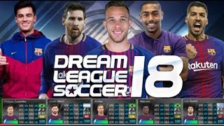 تحميل لعبة DLS 18 داتا فريق برشلونة اخر التنقلات موسم 2019 جميع اللاعبين 100 [upl. by Ikkim]