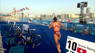 2016 Abu Dhabi World Triathlon  Elite Womens highlights [upl. by Avril]