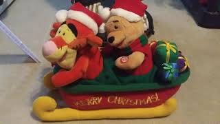 Disney Pooh and Tigger in Santas sleigh [upl. by Dinin699]