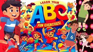 Fun ABC Aerobic Phonics Song for Kids – Learn amp Exercise [upl. by Trenton918]