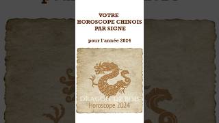 HOROSCOPE CHINOIS 2024 PAR SIGNE année Dragon de Bois [upl. by Dnomar]