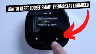 How To Factory Reset Ecobee Smart Thermostat Enhanced [upl. by Harat491]