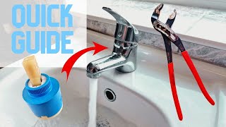 How To Replace A Single Lever Mixer Tap Cartridge in 3 Minutes [upl. by Klayman]