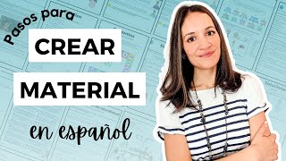 Crear material de español para clases con adultos extranjeros [upl. by Adlen336]