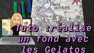 Tuto réalisez vos fonds avec les gelatos faber Castell [upl. by Oibaf]