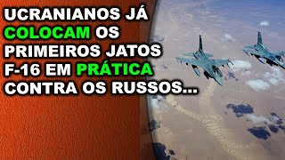 Ucranianos já colocam os primeiros jatos F16 em prática contra os russos na Ucrânia [upl. by Nilya]