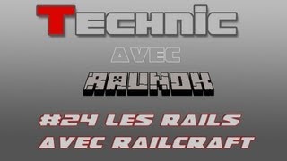 Comment faire des rails avec le mod railcraft du technic pack épisode 24 [upl. by Ricketts]