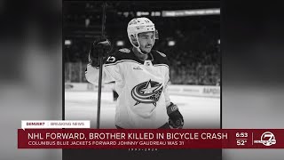 NHL AllStar Johnny Gaudreau and his brother killed by alleged drunk driver [upl. by Relyhcs]