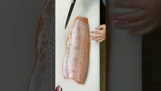 how to fillet salmon fish [upl. by Nylrak832]