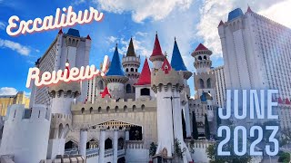 Excalibur Las Vegas Hotel Review Summer 2023 [upl. by Icnarf965]