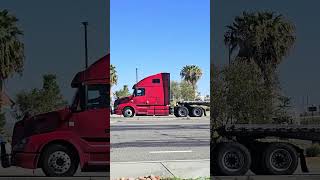 TRUCK SPOTTING 00743  BARSTOW CA automobile semitrailer trucking [upl. by Eemak708]