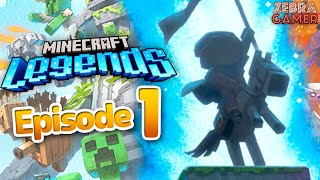 Minecraft Legends Gameplay Walkthrough Part 1  The Piglins Attack Saving the Overworld [upl. by Ydnys299]