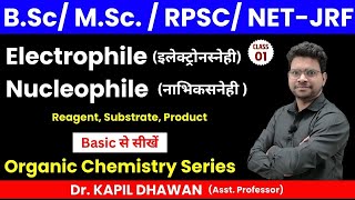 Electrophile amp Nucleophile L1Organic Chemistry Series  Reaction Mechanism  Dr KAPIL DHAWAN [upl. by Alphonsa]