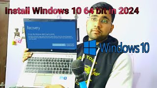 how to install windows 10 3264 bit in laptop and computer 2024  install windows from USB 2024 [upl. by Lebar]