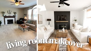 EXTREME DIY LIVING ROOM MAKEOVER  2022 Full Transformation [upl. by Lebiram862]