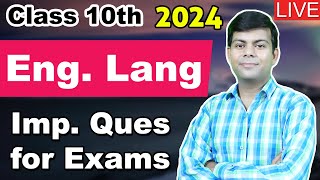 English Language  Important Grammar Questions Live Practice  Class 10th ICSE 2024 Board Exams [upl. by Calvin304]