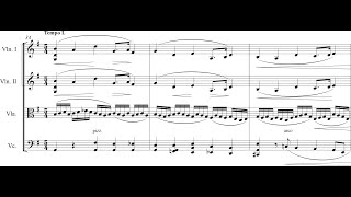 Samuel ColeridgeTaylor  Fantasiestücke for String Quartet Op 5 1895 ScoreVideo [upl. by Yortal]