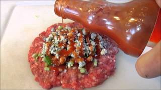 Stuffed Juicy Hamburgers Cheese Burgers Burger Recipe [upl. by Susanetta993]