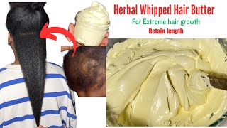 How to make Whipped herbal hair butter for extreme Hair Growth [upl. by Durtschi]