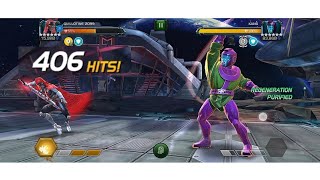 Guillotine with 400 combo  400k  health gone in 20 hits  mcoc [upl. by Heck346]