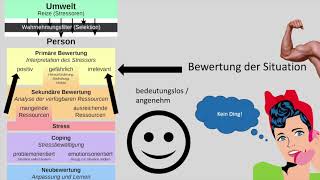 Erklärvideo Stressmodell von Lazarus einfach erklärt [upl. by Enelrae]