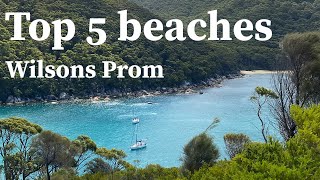 Top 5 Beaches at Wilsons Promontory National Park Yiruk Wamoon Aus Vic [upl. by Ardiedal733]