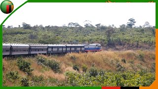 The Train Proceeds from a Village in Zambia  TAZARA Railway Vol16 ZAMBIA [upl. by Haldis]