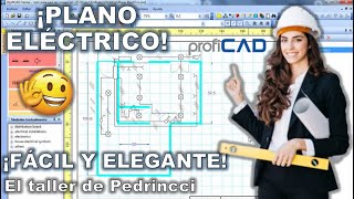 CÓMO HACER UN PLANO ELÉCTRICO EN PROFICAD [upl. by Cleland850]