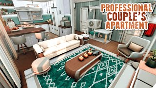 PROFESSIONAL COUPLES APARTMENT 👩‍❤️‍👨 Pinecrest Apartments 404  The Sims 4 Speed Build No CC [upl. by Sucramraj]