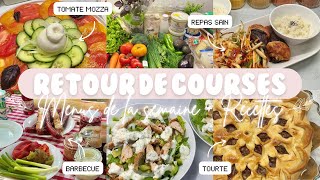 🛒 RETOUR DE COURSES • MENUS DE LA SEMAINE  RECETTES 🍴 [upl. by Nonnair906]