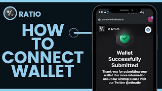 How To Submit Your Wallet For Ratio Airdrop  Ethratio  Wallet Connect For Ratio Airdrop [upl. by Enimzzaj329]