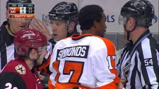 Gotta See It Flyers fired up after Hanzals hit on Giroux [upl. by Rori]