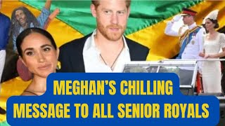 MEGHAN’S CHILLING MESSAGE TO ROYALS amp HER PERSONAL REQUEST SHOCK royal meghanandharry meghaN [upl. by Aday348]