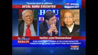 The Newshour Debate Afzal Guru executed Part 1 of 8 [upl. by Coulter]