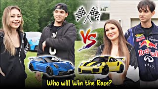 Dobre Cars  Porsche GT3 RS vs Porsche GT2 RS  A Race Between Our Girlfriends  Lucas and Marcus [upl. by Nosredna]