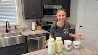 Homemade GREEK Yogurt  2 Ingredients [upl. by Caitrin562]