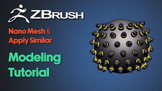 ZBrush Beginner Modeling Tutorial  Nano Mesh and Apply Similar [upl. by Stover]