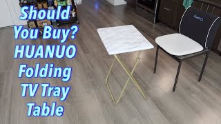 Should You Buy HUANUO Folding TV Tray Table [upl. by Hcirteid631]