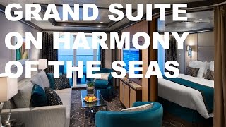 Grand Suite Cabin Tour on Royal Caribbean Harmony of the Seas Cruise Ship [upl. by Michigan795]