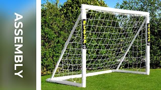 How To Assemble The 6 x 4 FORZA Locking Football Goal  Net World Sports [upl. by Anierdna]