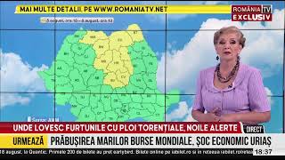 Prognoza meteo 6 august Ploi și vijelii în nord vreme călduroasă în sud [upl. by Washington900]