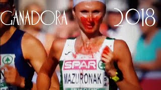 Sangrando Atleta Volha Mazuronak Marathon [upl. by Yzdnil]