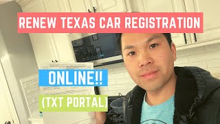 How to Renew Texas Car Registration Online NEW TxT Version [upl. by Barstow368]