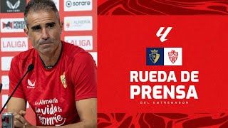 🎥 Rueda de prensa de Gaizka Garitano previa al encuentro contra el Osasuna [upl. by Koslo342]